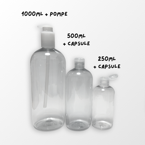 Lot de 20 flacons 500 ml prévissés avec capsule - Pharma Recharge