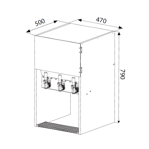Refill tilt - 10L Blanc (VITOP) - 3 fontaines